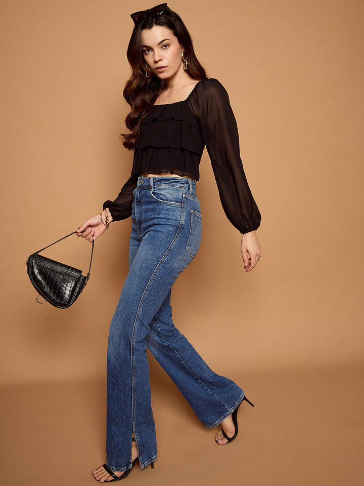 Ruffle Crop Top