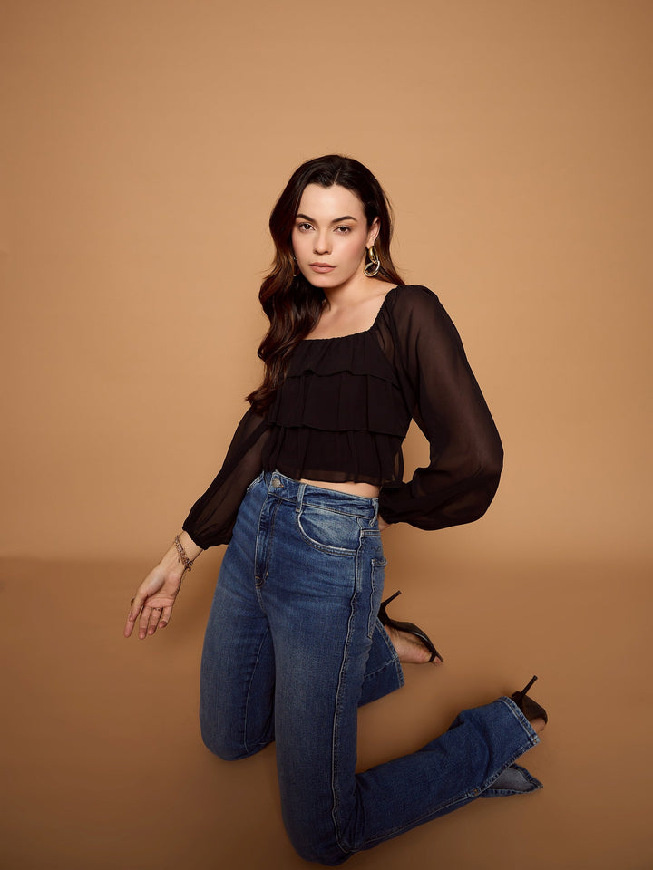 Ruffle Crop Top