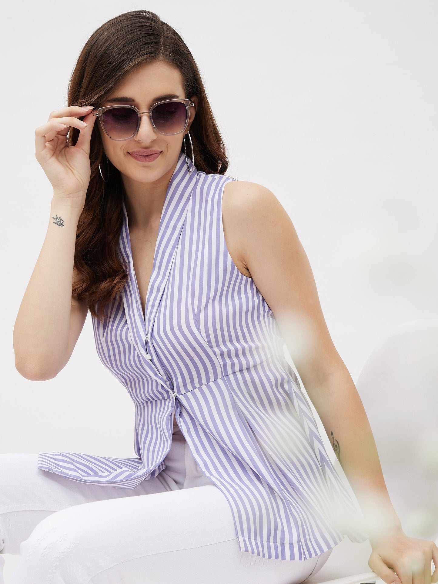 Summercool Peplum Blazer Top