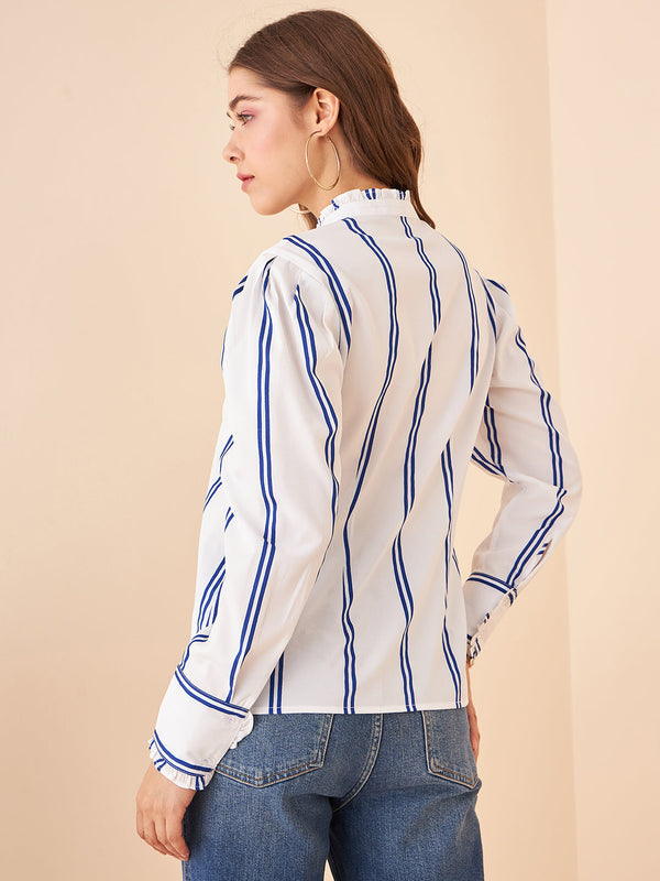 Frilled Button Down Shirt