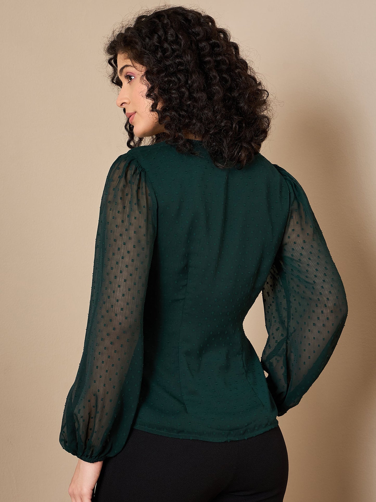 Twist Detail Long Sleeve Blouse