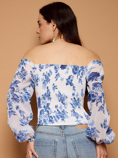 Off Shoulder Smoke Top