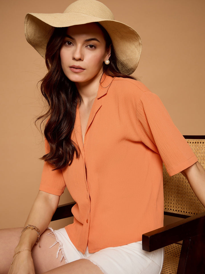 Solid Oversized Casual Shirt
