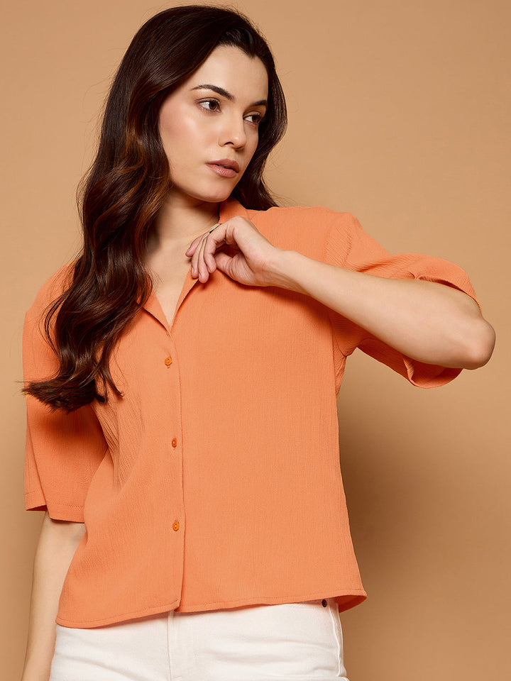 Solid Oversized Casual Shirt