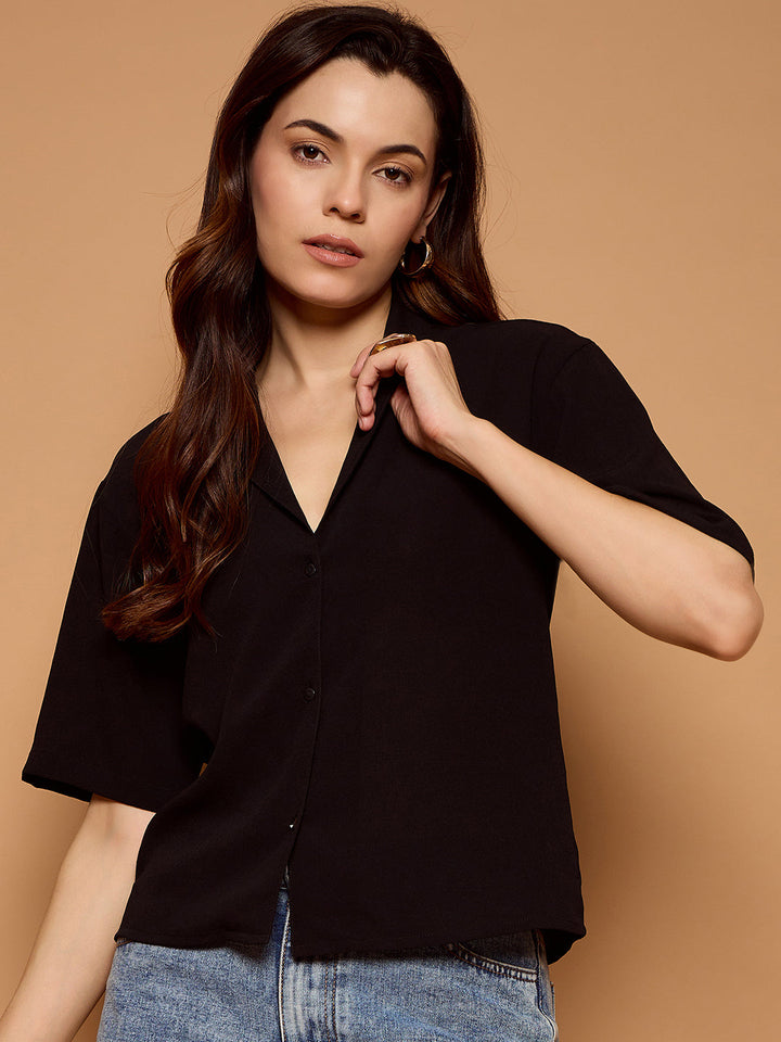 Solid Oversized Casual Shirt
