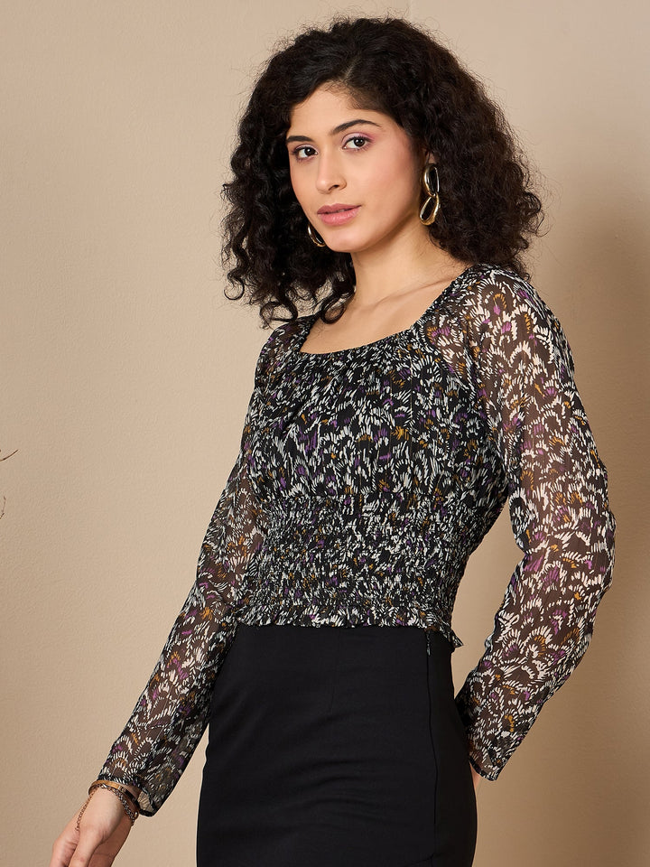 Smoked Blouse Top