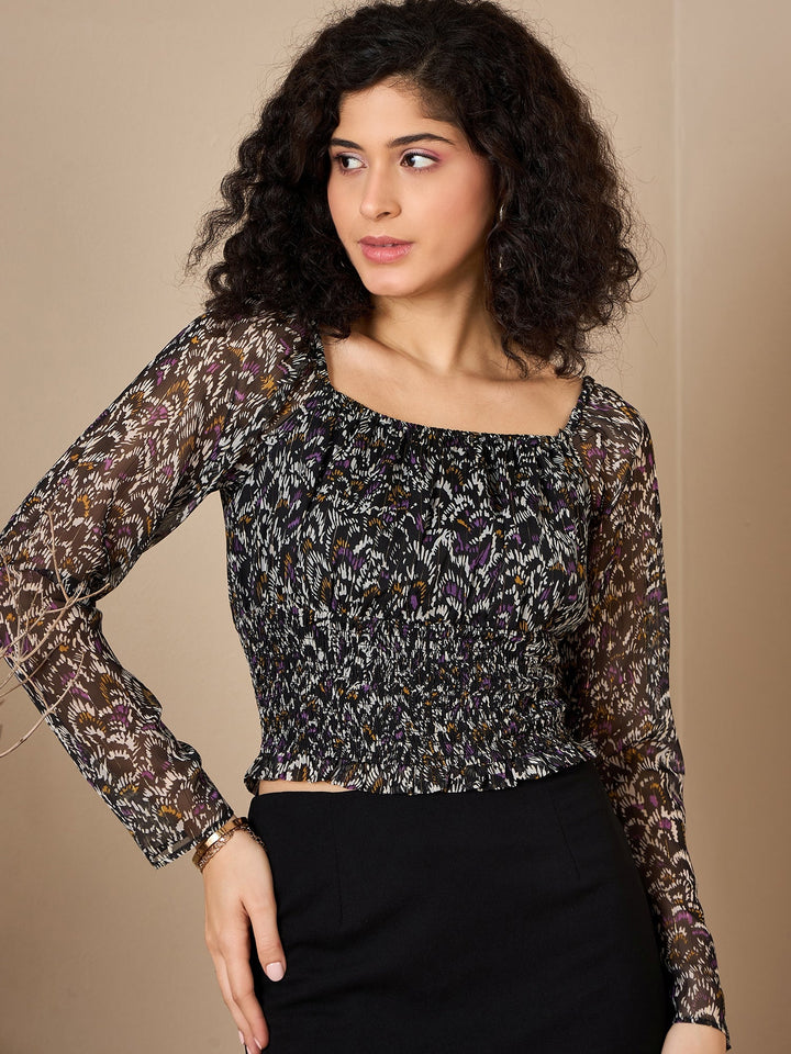 Smoked Blouse Top