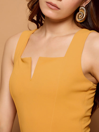 V-Cut Solid Tank Top