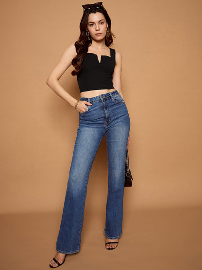 V-Cut Solid Tank Top