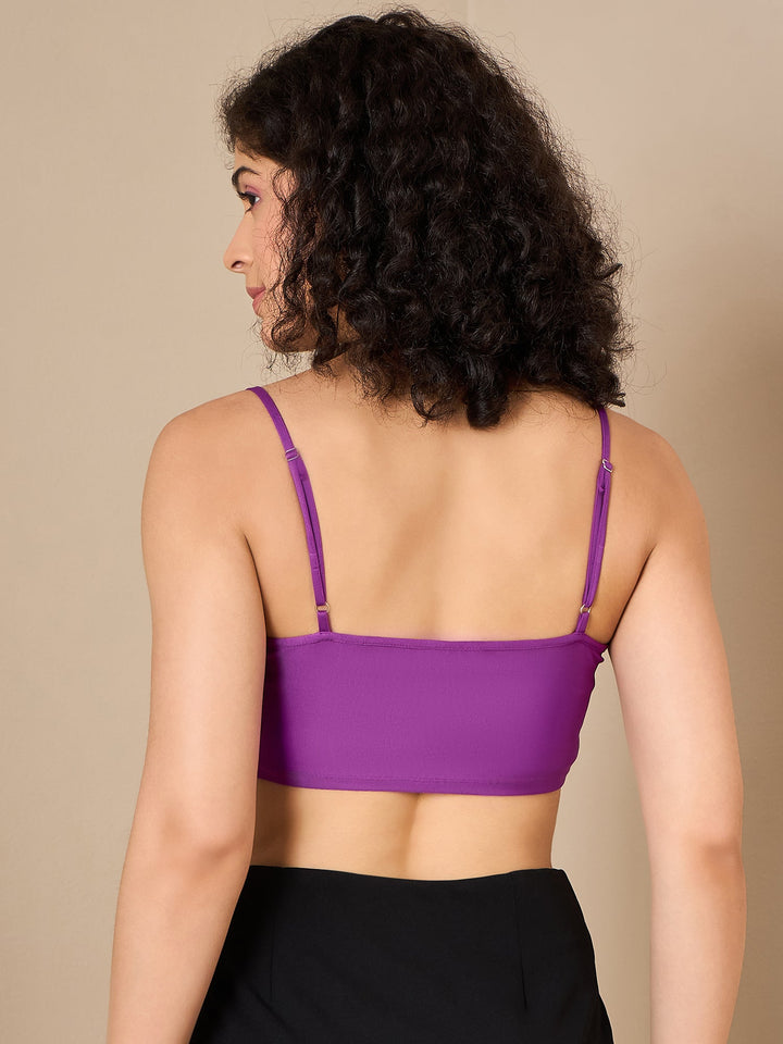 Spandex Ruched Bustier Top