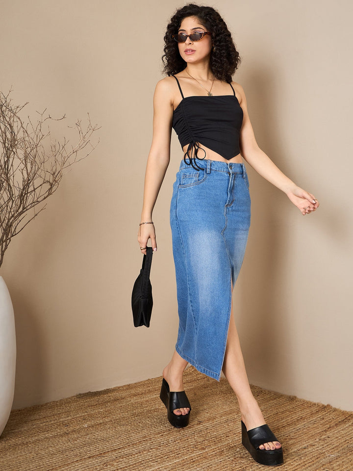 Asymmetric Ruched Top