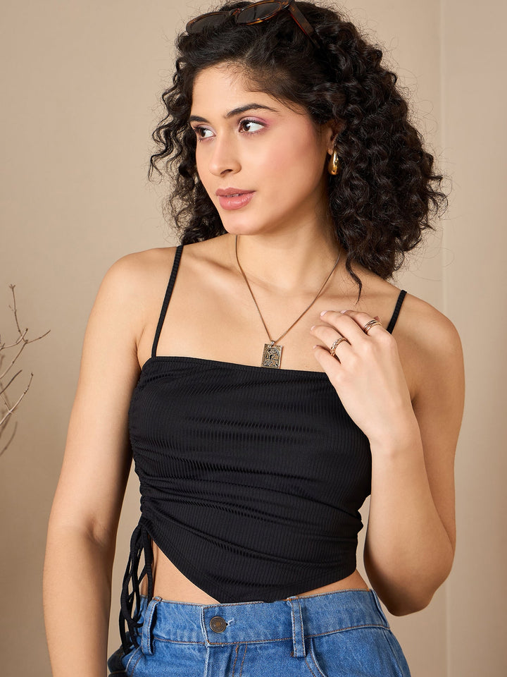 Asymmetric Ruched Top