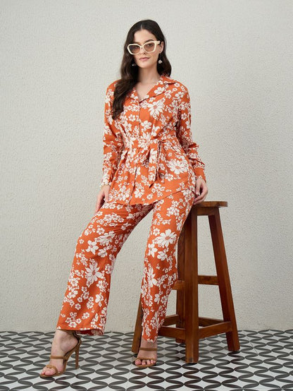 EVOLET BELTED CO-ORD SET