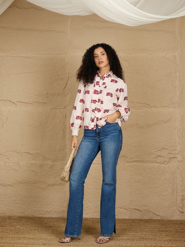 Long Sleeve Frill Shirt