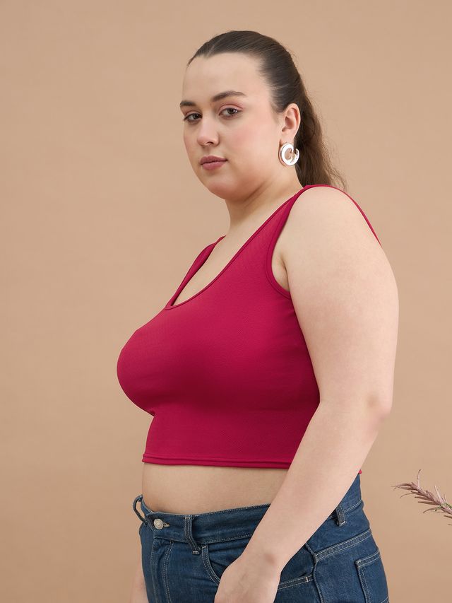 Women Fitted Crop Top