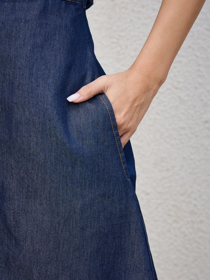 RIYA DENIM MIDI DRESS