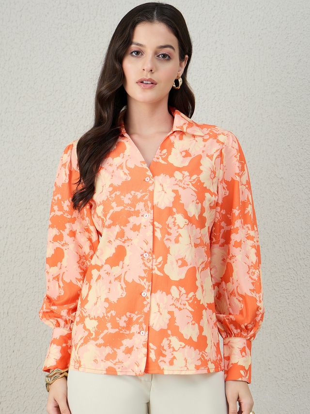 CRYSTAL BUTTON DUSK SHIRT