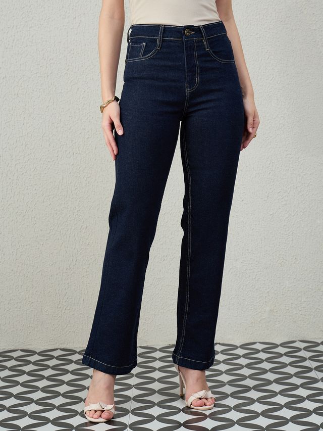STRAIGHT WIDE LEG JEANS