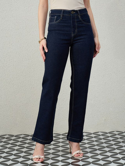 STRAIGHT WIDE LEG JEANS