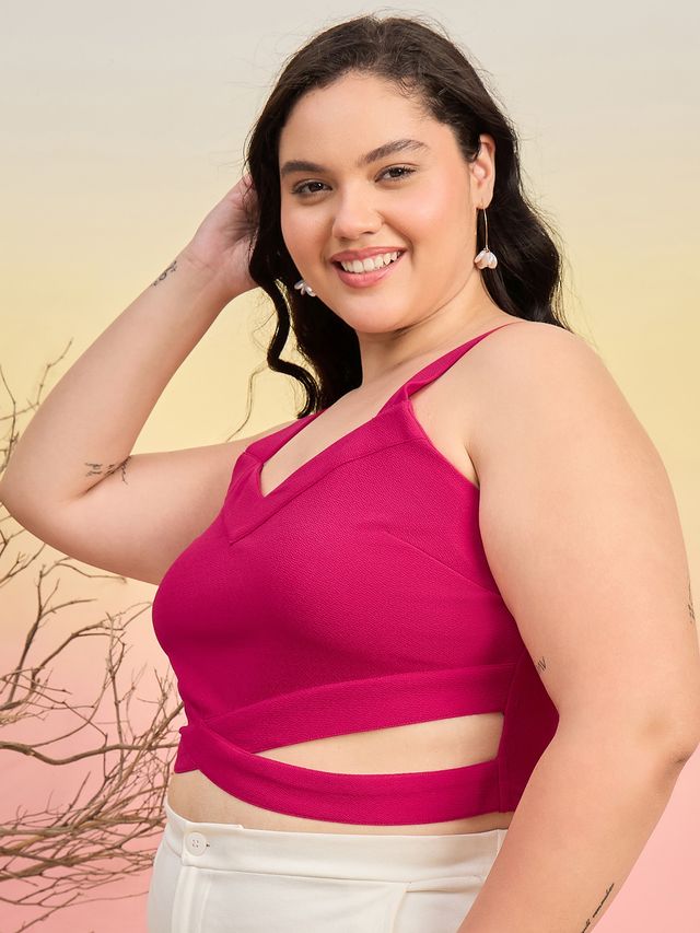 Shoulder Straps Tank Crop Top