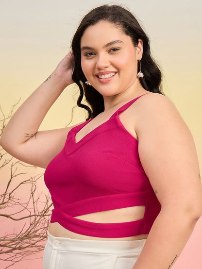 Shoulder Straps Tank Crop Top