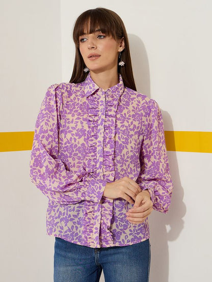 Long Sleeve Frill Shirt