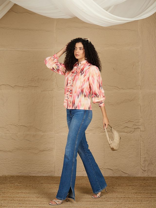 Long Sleeve Frill Shirt