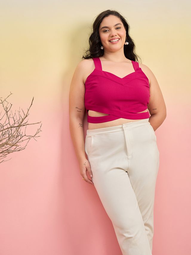 Shoulder Straps Tank Crop Top