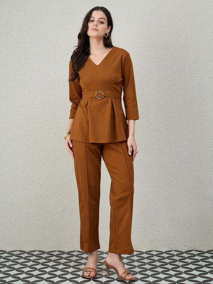 WAIST BELTED CO-ORD SET