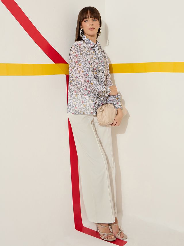 Long Sleeve Frill Shirt