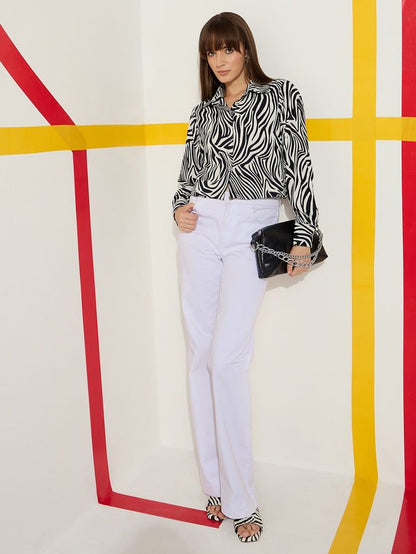 Casual Cropped Shirt