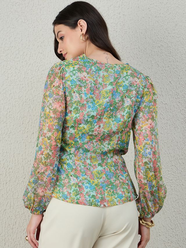 Twist Detail Long Sleeve Blouse