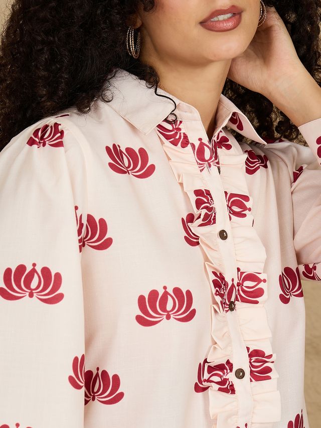 Long Sleeve Frill Shirt