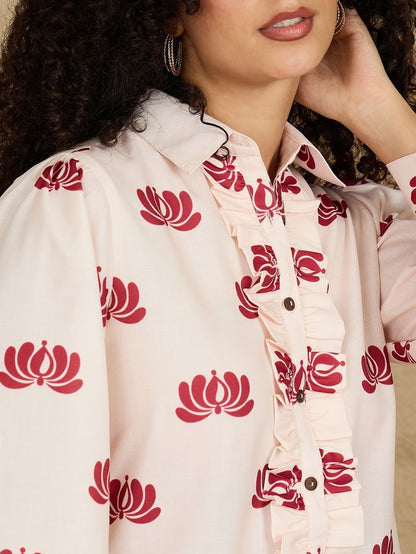 Long Sleeve Frill Shirt