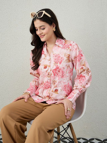 CRYSTAL BUTTON DUSK SHIRT