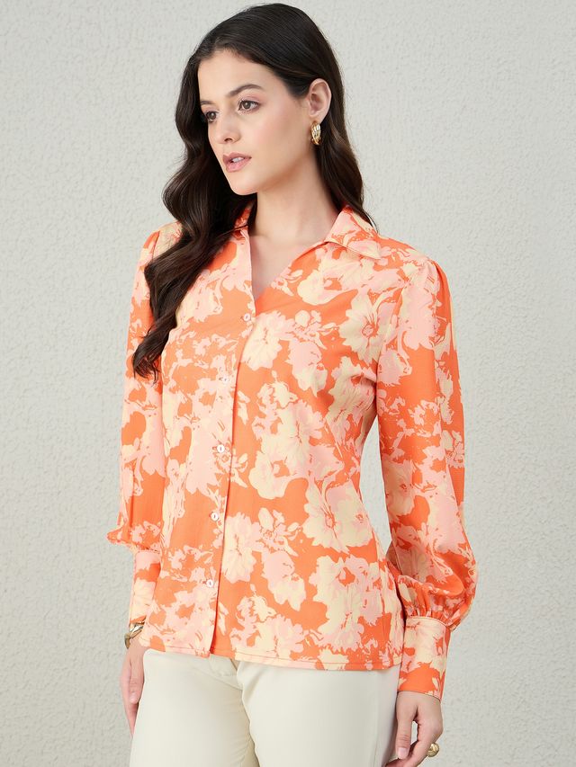 CRYSTAL BUTTON DUSK SHIRT