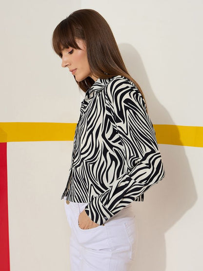 Casual Cropped Shirt