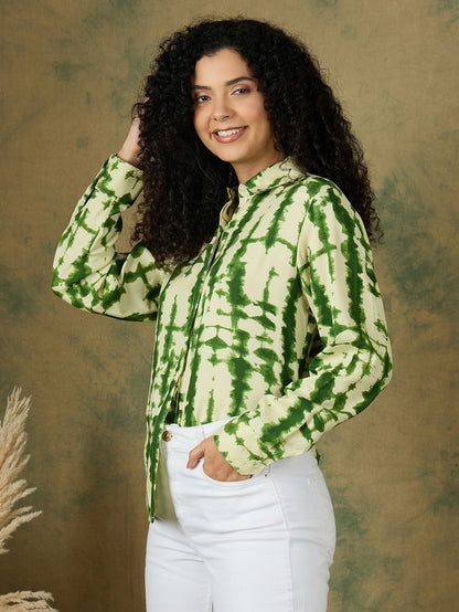 Comfort Fit Floral Printed Spread Collar Casual Shirt