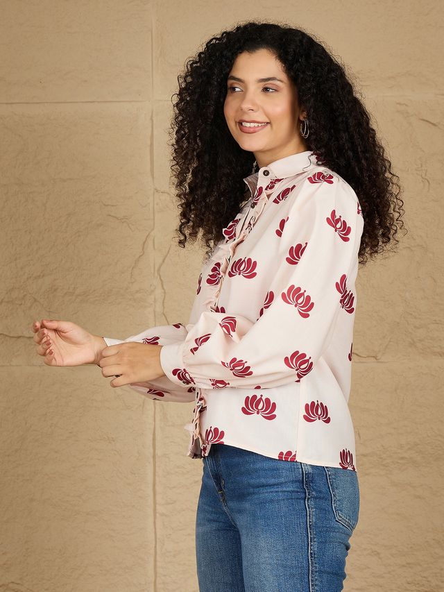 Long Sleeve Frill Shirt