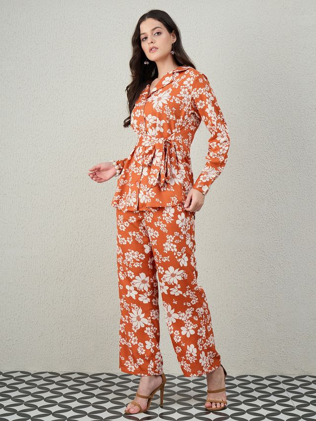 EVOLET BELTED CO-ORD SET