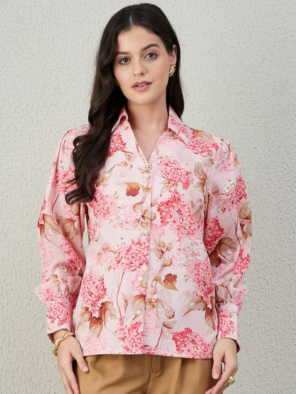 CRYSTAL BUTTON DUSK SHIRT